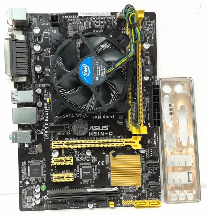 Asus Motherboard With I/O Shield H81M-C LGA1150 DDR3 MICRO ATX - Image 2