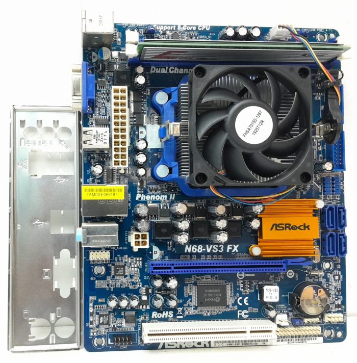 Asrock Motherboard With I/O Shield N68-VS3 FX AM3+ DDR3 MICRO ATX - Image 2