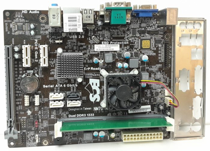 ECS Motherboard With I/O Shield NM70-M V: 1.0 Onboard DDR3 MICRO ATX - Image 2