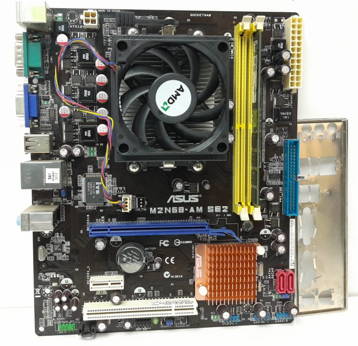 Asus Motherboard With I/O Shield M2N68-AM SE AM2 DDR2 MICRO ATX - Image 2