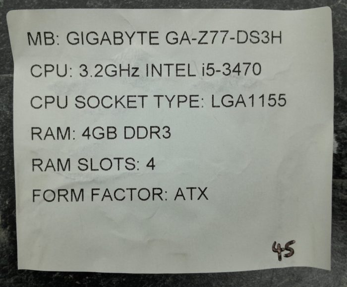 Gigabyte Motherboard With I/O Shield GA-Z77-DS3H LGA1155 DDR3 ATX - Image 3