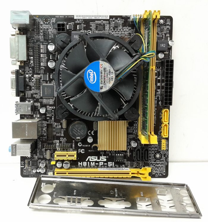 Asus Motherboard With I/O Shield H81M-P-SI LGA1150 DDR3 MINI-ITX - Image 2
