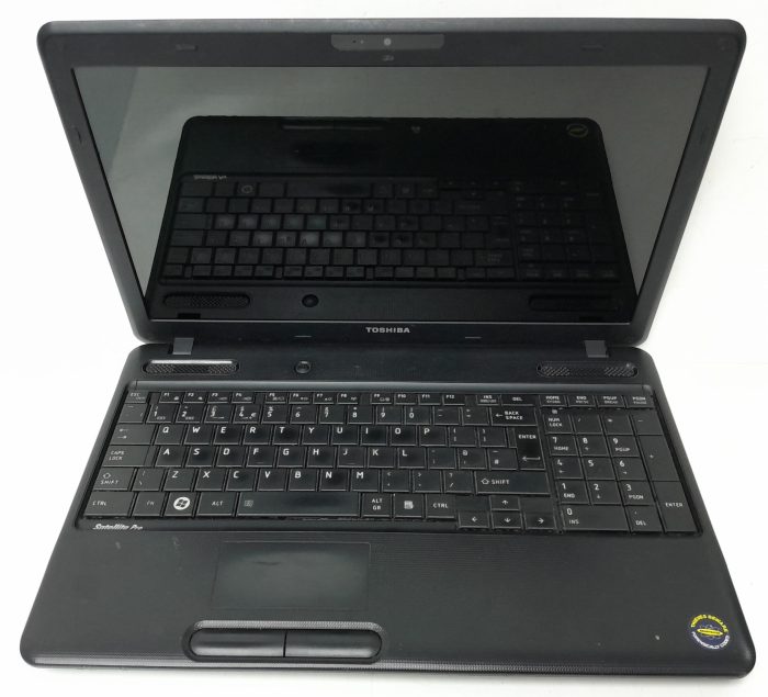 Toshiba Windows Laptop PC Satellite Pro C660-1NQ - Core 2 Duo @ 2.20GHz - 4GB RAM - 15.6" - 160GB HDD - Windows 10 Pro - Image 2