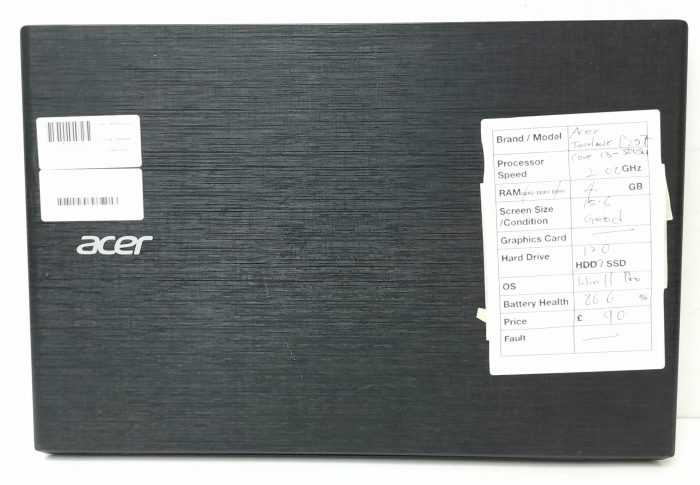 Acer Windows Laptop PC TravelMate P257 Series N15Q1 - Core i3-5005U @ 2.00GHz - 4GB RAM - 15.6" - 120GB SSD - Windows 11 Pro - Image 4