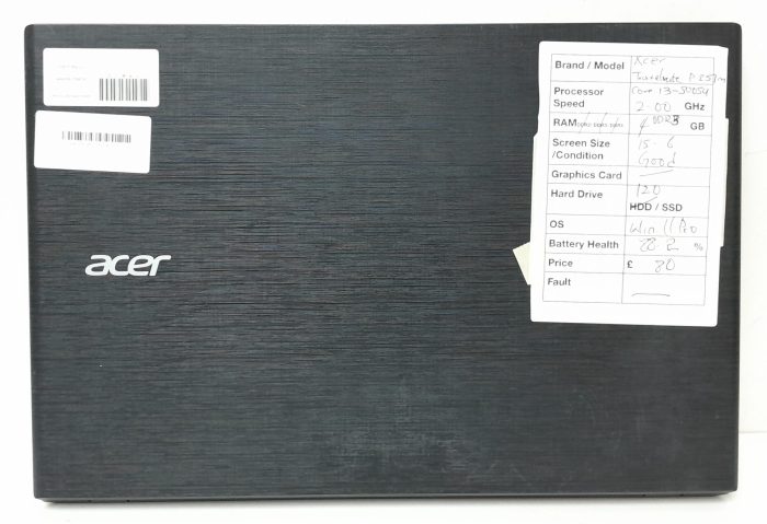 Acer Windows Laptop PC TravelMate P257 Series N15Q1 - Core i3-5005U @ 2.00GHz - 4GB RAM - 15.6" - 120GB SSD - Windows 11 Pro - Image 4