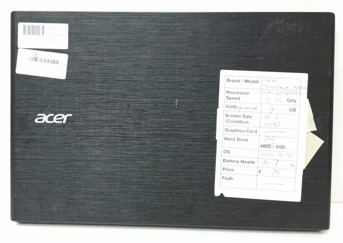 Acer Windows Laptop PC TravelMate P257 Series N15Q1 - Core i3-5005U @ 2.00GHz - 4GB RAM - 15.6" - 120GB SSD - Windows 10 Pro - Image 4