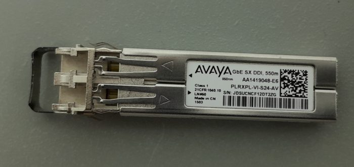 Allied Telesis 10/100/1000Base-T to SFP Bridging Converter AT-GS2002/SP With Avaya AA1419048 Module - Image 5