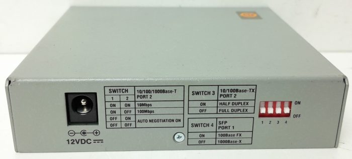 Allied Telesis 10/100/1000Base-T to SFP Bridging Converter AT-GS2002/SP With Avaya AA1419048 Module - Image 4