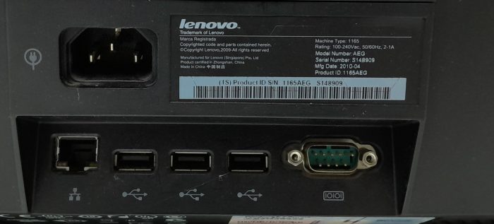 Lenovo All In One PC ThinkCentre A70Z - Core 2 Duo E7500 @ 2.93GHz - 2GB Ram - 19" - 320GB HDD - Windows 10 Pro - Image 4
