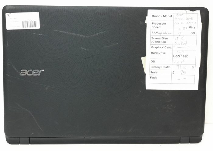 Acer Windows Laptop PC Extensa EX2540 N16C1 - Core i3-6006U @ 2.00GHz - 4GB RAM - 15.6" - 120GB SSD - Windows 10 - Image 4