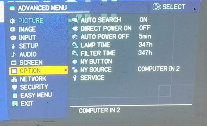 Hitachi HDMI VGA Projector with 347 Lamp Hours Used CP-EX250N - Image 2
