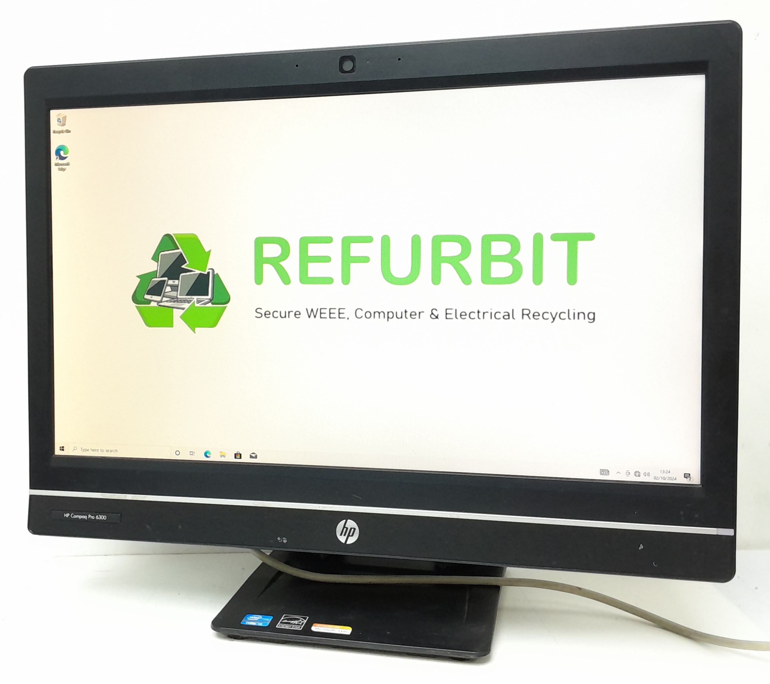 20241002_132402 HP All In One PC Compaq Pro 6300 - i3-3220 @ 3.3GHz - 8GB Ram - 21.5" - 120GB SSD - Windows 10 Pro - Image 1