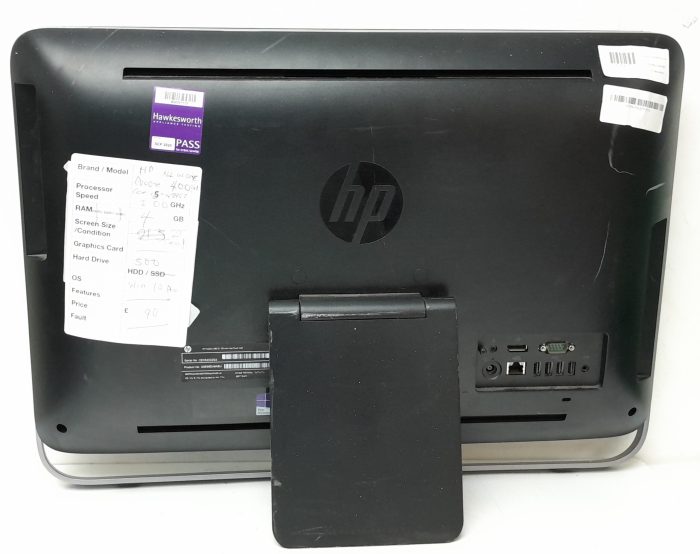 HP All In One PC ProOne 400 G1 - Core i5-4590T @ 2.00GHz - 4GB Ram - 23" - 500GB HDD - Windows 10 Pro - Image 4
