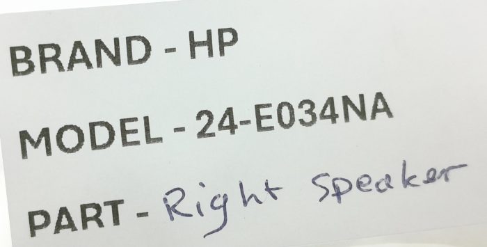 HP Right Speaker All In One 24-E034NA (35N96SATP20) - Image 3