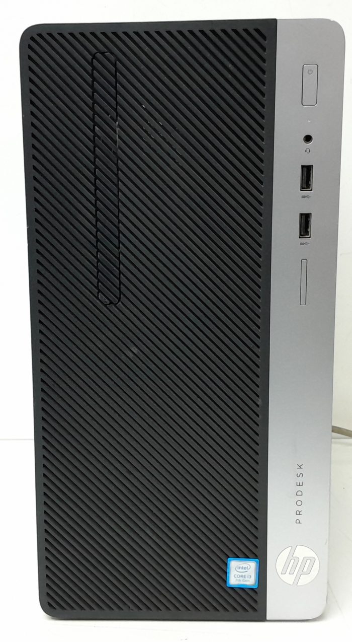 HP Windows Tower PC ProDesk 400 G4 MT - i3-7100 3.9GHz  - 4GB RAM - 640GB HDD - 11 Pro - Image 2