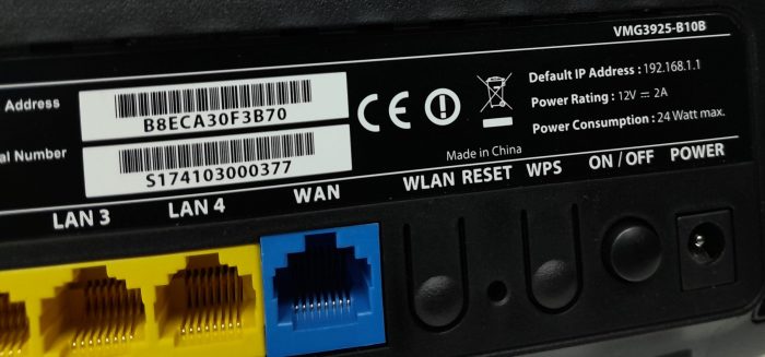ZyXEL Modem Router VMG3925-B10B - Image 3