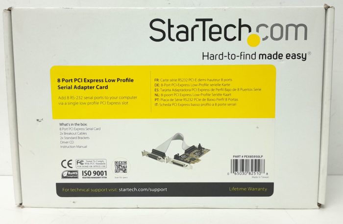 Startech .com 8 Port PCI Express Low Profile Serial Card Adapter Card PEX8S950LP - Image 4