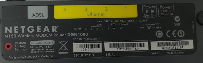 Netgear Wireless-N 150 Modem Router In Box DGN1000 - Image 3