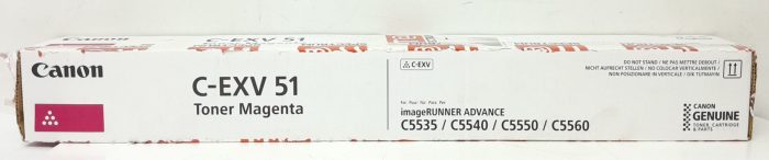 Canon Magenta Toner Cartridge C-EXV 51 TONER MAGENTA - Image 2