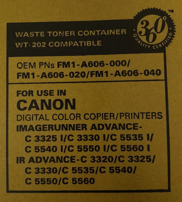 Katun Performance Waste Toner Container WT-202 - Job Lot x2 - Image 3