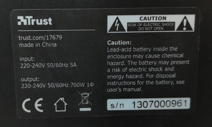 Trust Uniterrupted Power Supply (UPS) 17679 - Image 3