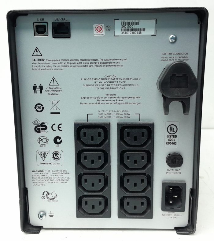 APC Uniterrupted Power Supply (UPS) Smart-UPS C1500 SMC1500I - Image 4