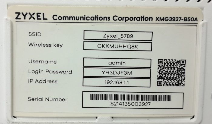 ZyXEL Modem Router XMG3927-B50A - Image 3
