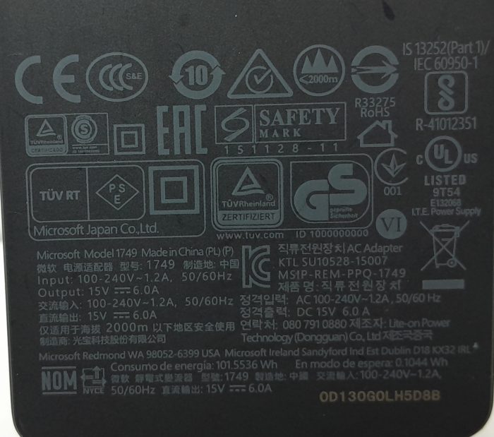 Microsoft Surface Dock Power Adapter 1749 - Image 3