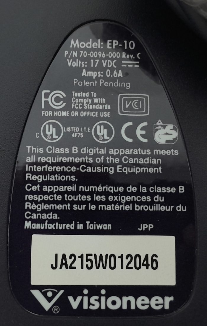 Visioneer Parallel Scanner Strobe Connector Cable EP-10 70-0096-000 - Image 3