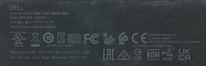 Dell Docking Station D6000S - Image 3