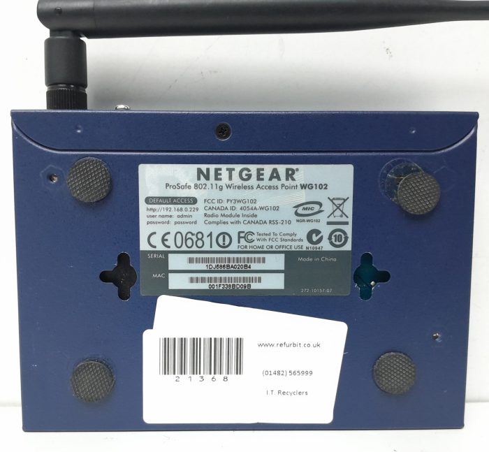 Netgear Wireless Access Point 802.11g Prosafe WG102 - Image 3