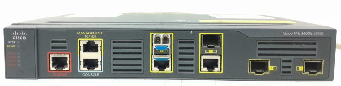 Cisco Network Switch ME 3400EG With x1 GLC-LH-SMD Fibre Module - Image 2