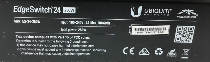 Ubiquiti PoE Network Switch EdgeSwitch 24 250W ES-24-250W - Image 3