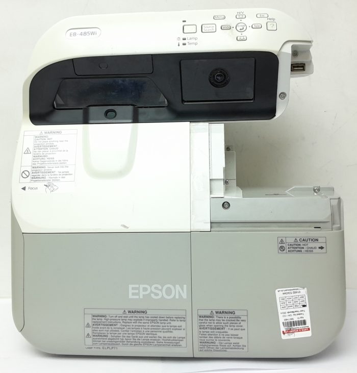 Epson VGA Projector with 293 Lamp Hours Used EB-485Wi H452B - Image 5