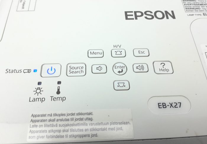Epson HDMI VGA Projector with 4273 Lamp Hours Used EB-X27 H692B - Image 7