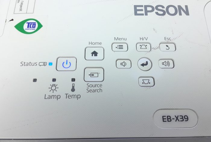 Epson HDMI VGA Projector with 2309 Lamp Hours Used EB-X39 H855B - Image 7