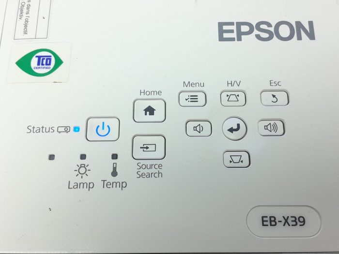 Epson HDMI VGA Projector with 2707 Lamp Hours Used EB-X39 H855B - Image 7
