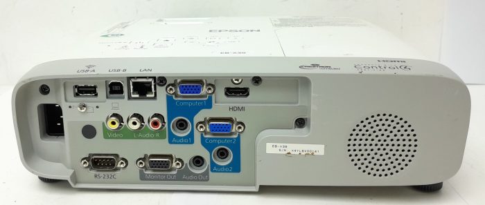 Epson HDMI VGA Projector with 2707 Lamp Hours Used EB-X39 H855B - Image 5