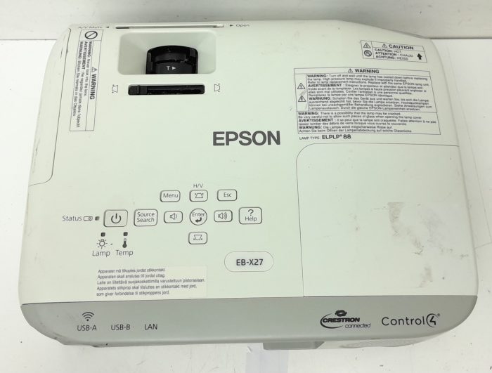 Epson HDMI VGA Projector with 3678 Lamp Hours Used EB-X27 H692B - Image 5