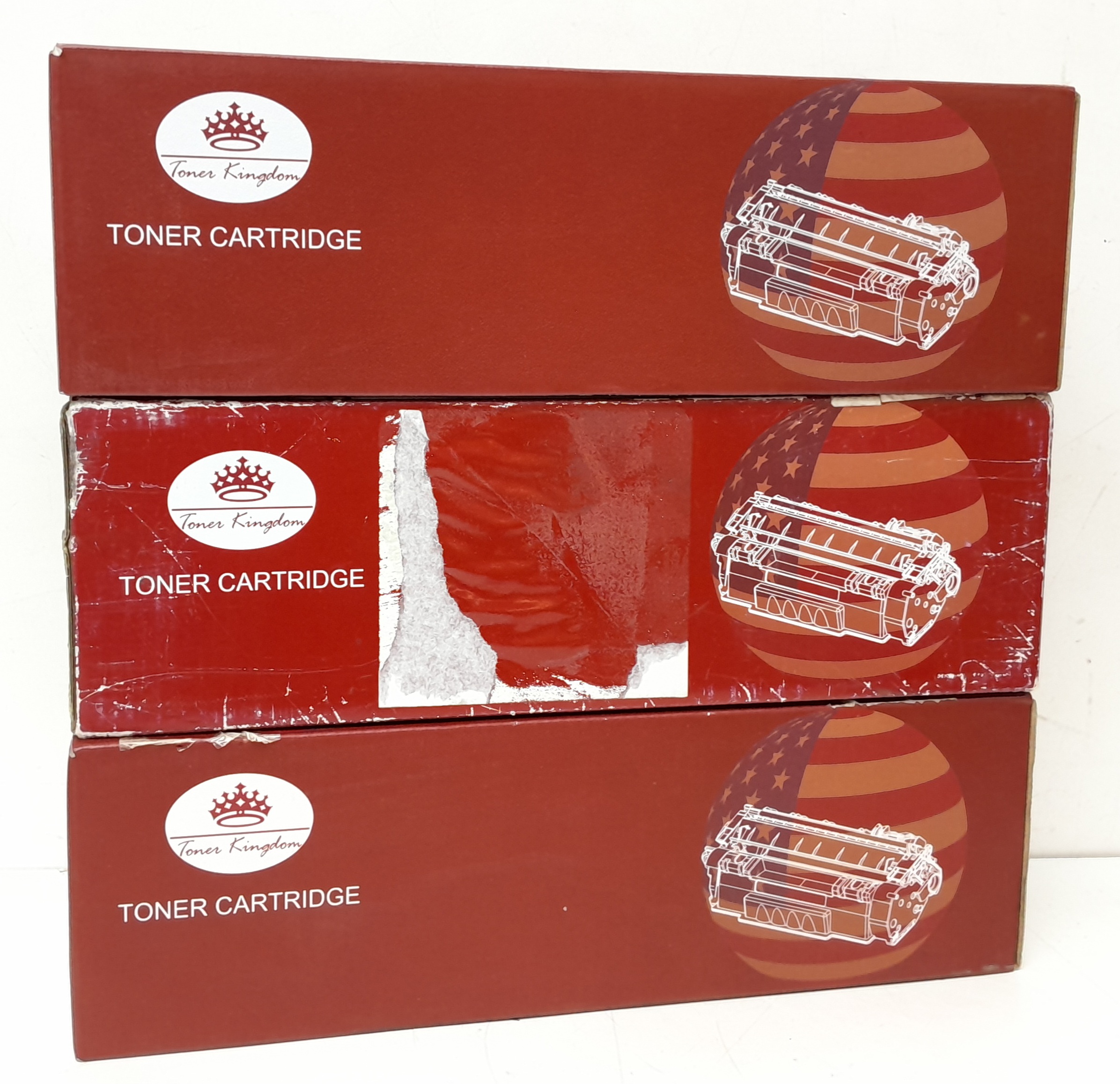 20241031_150741 Toner Kingdom Toner Cartridge HT0382YA, HT0382CA, HT0382KA - Joblot Yellow Black & x2 Cyan - Image 1
