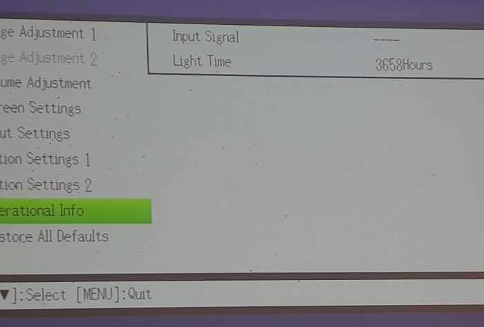 Casio HDMI VGA Projector with 3658 Lamp Hours Used XJ-A140V - Image 2