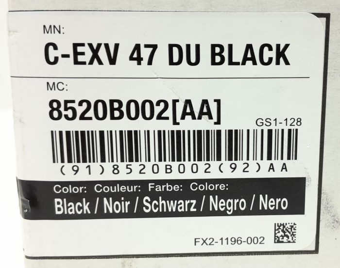 Canon Black Toner Cartridge C-EXV DU BLACK - Image 3