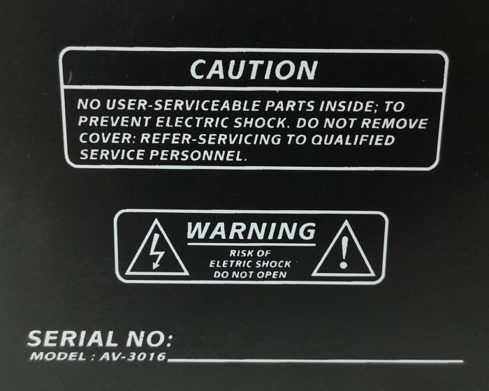 Promethean Power Amplifier Music Control Center AV-3016 - Image 3