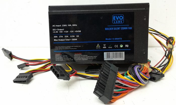 Evo Labs Power Supply Unit 500W E-500ATX - Image 2