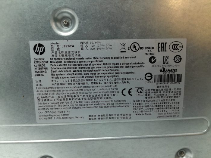 HP Ethernet Network Switch 24 Ports 2530-24 J9782A - Image 3