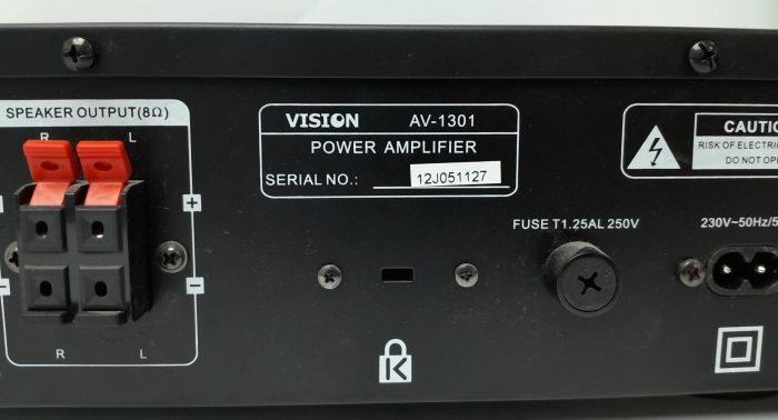 Vision Power Amplifier AV-1301 - Image 3