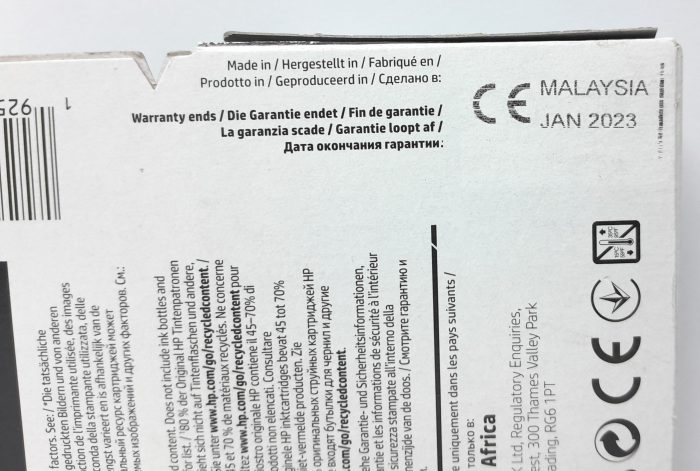 HP Magenta Ink Cartridge 3YL82AE - 912XL - Expiry: Jan 2023 - Image 4