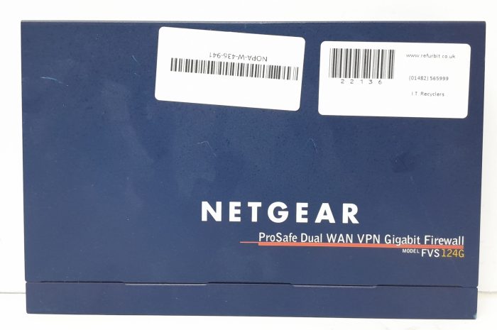 Netgear VPN Gigabit Firewall Dual WAN Prosafe FVS124G - Image 5