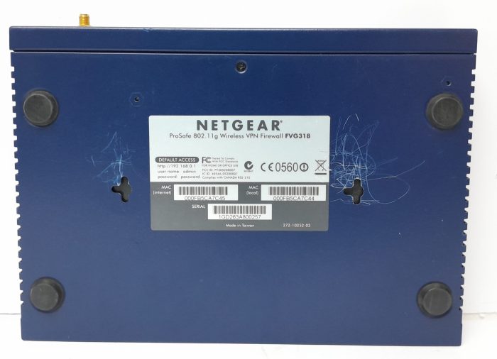 Netgear Wireless VPN Firewall 802.11g Prosafe FVG318 - Image 4