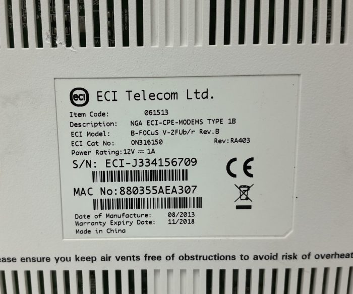 BT OpenReach Huawei  Modem 061513 (B-FOCus V-2FUb/r) - Image 3